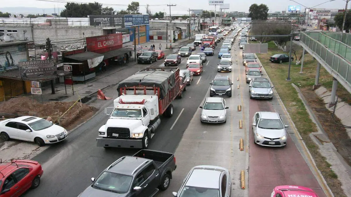 Bloqueos en Pachuca 19 de febrero